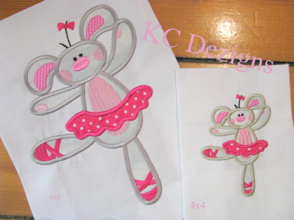 Bunny Ballerina 1: A Playful Brand Asset for Small Business Merch