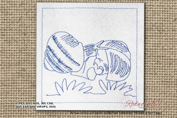Land Snail Design: A Charming Bug Embroidery Pick