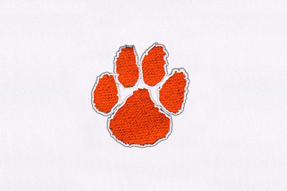 Orange Paw: A Bright, Playful Embroidery Design Worth Adding