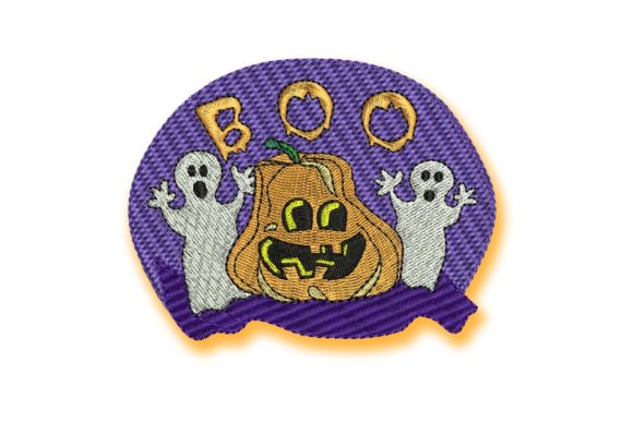Pumpkin Boo: A Charming Halloween Embroidery Gem