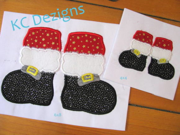 Santa Feet: A Smart Embroidery Choice for Small Business Holiday Merch