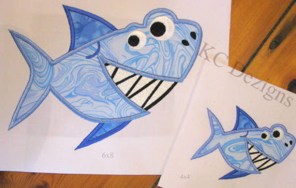 Smiley Shark: A Playful Holiday Embroidery Pick