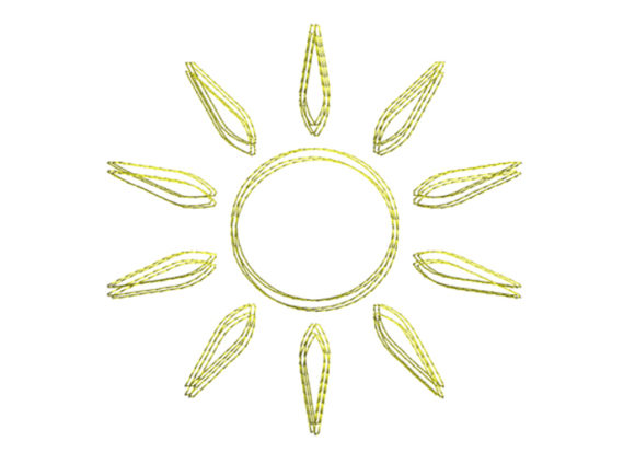 Sun Scribble Stitch
